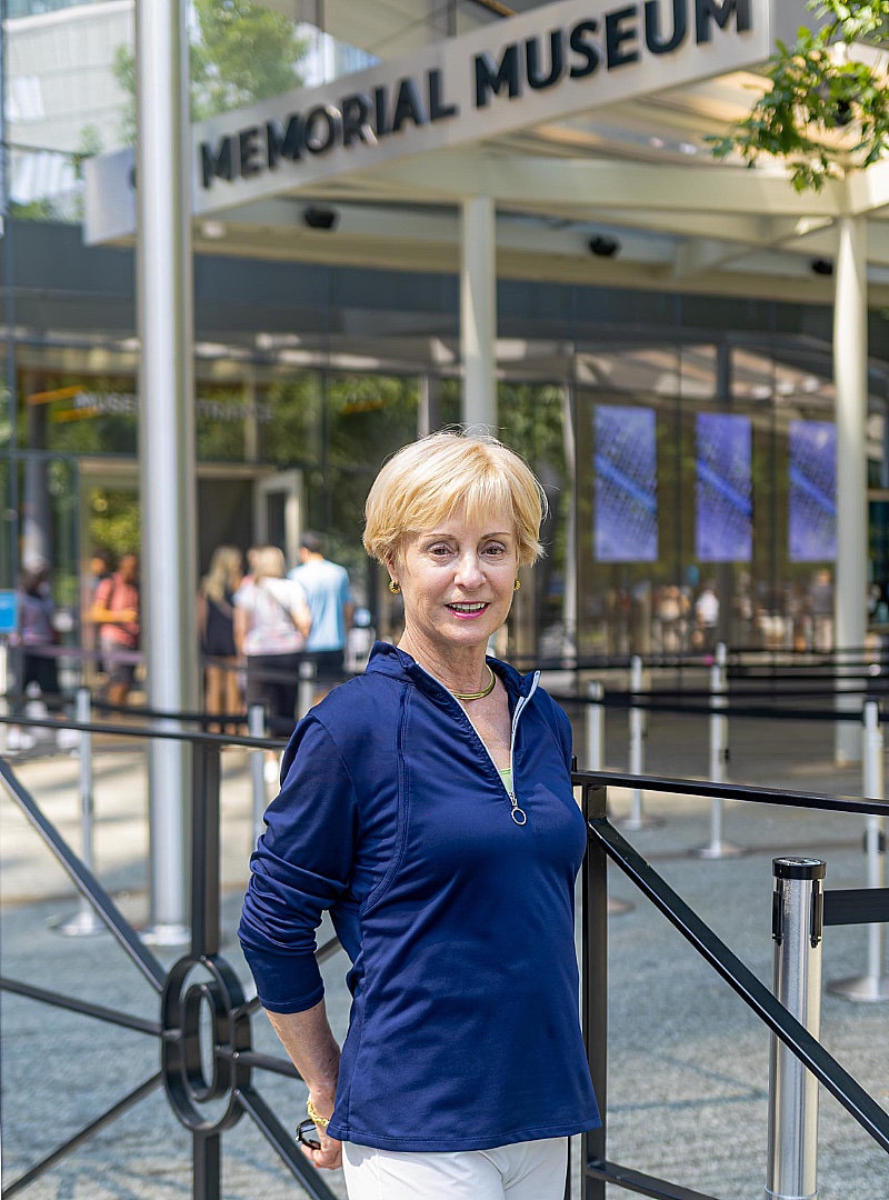 Marcy McGinnis at the 9/11 Memorial Museum