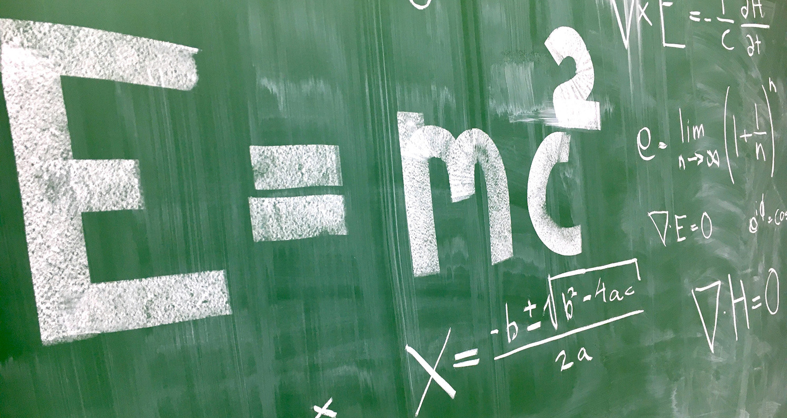 chalk board with mathmatic formulas