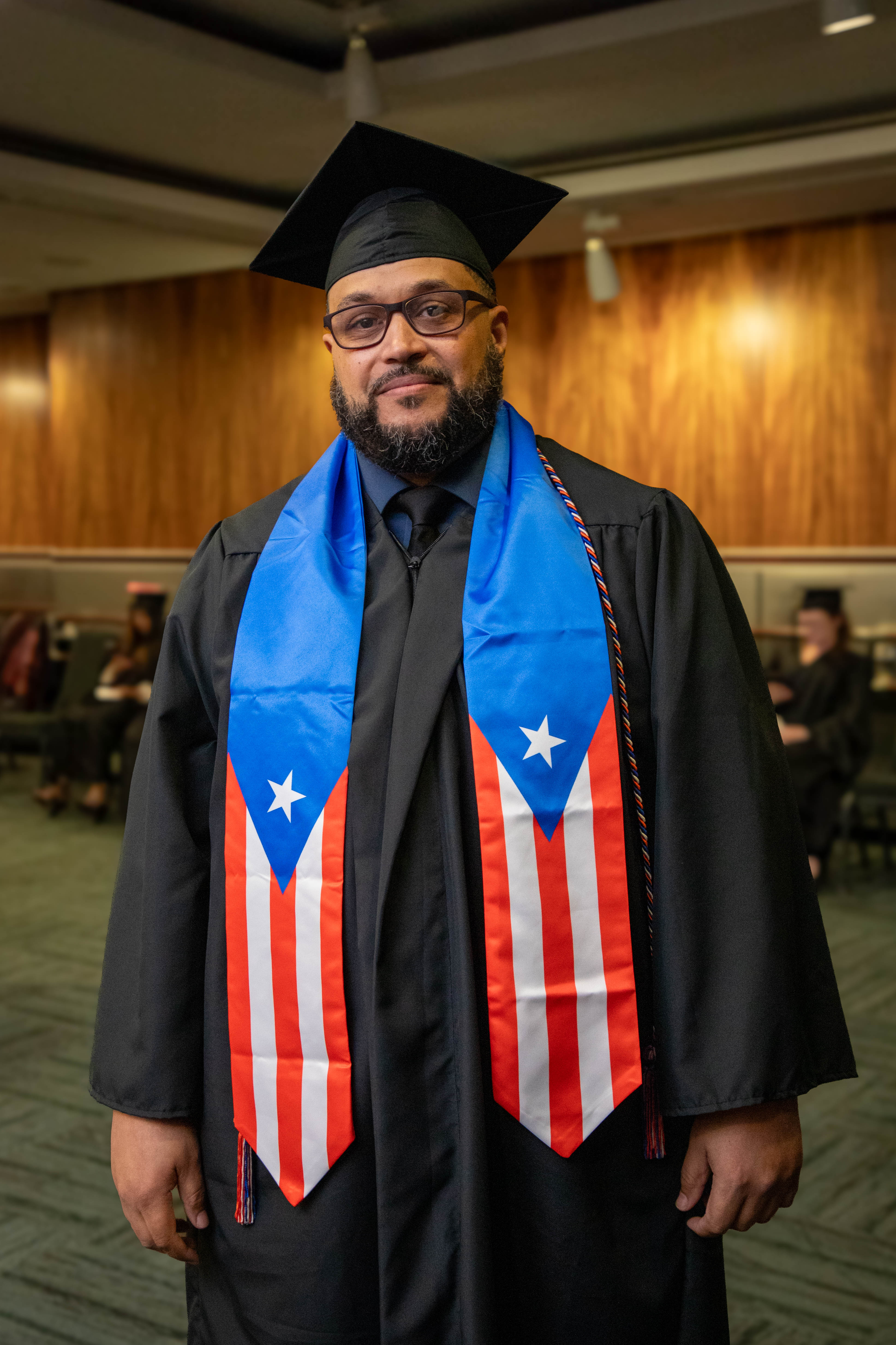 Jose O. at commencement in Albany.