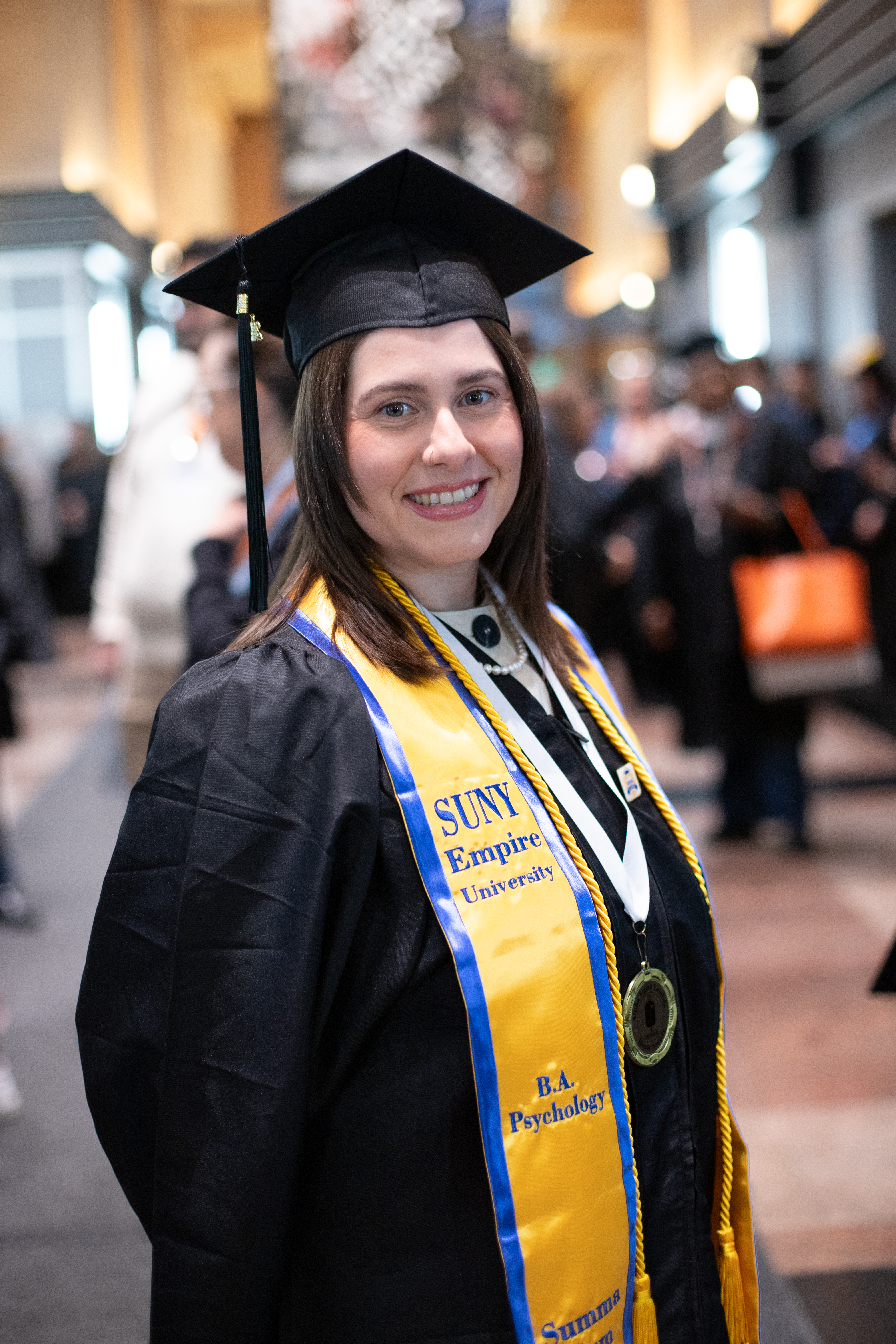 Elizabeth R. at commencement in New York City.
